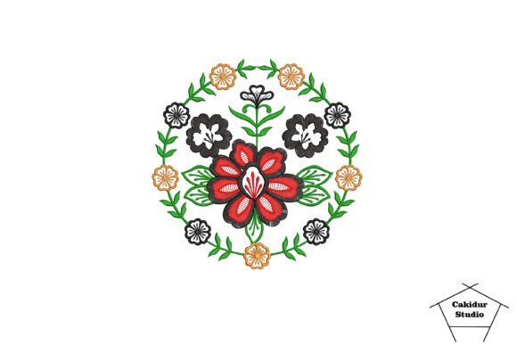 Circled Red Flower Review