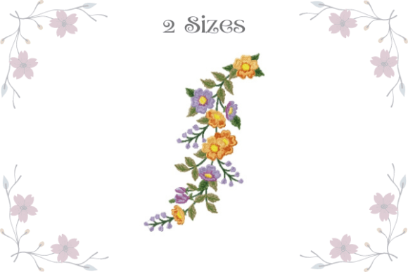Dashing Flowers Embroidery