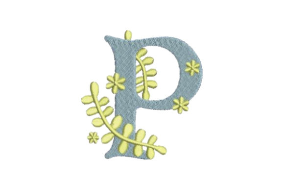 Floral Alphabet P Review