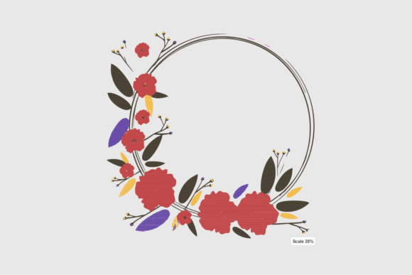 Maroon Flower Wreath Review