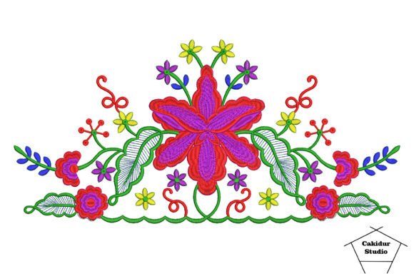 Pretty Flowers Embroidery Design