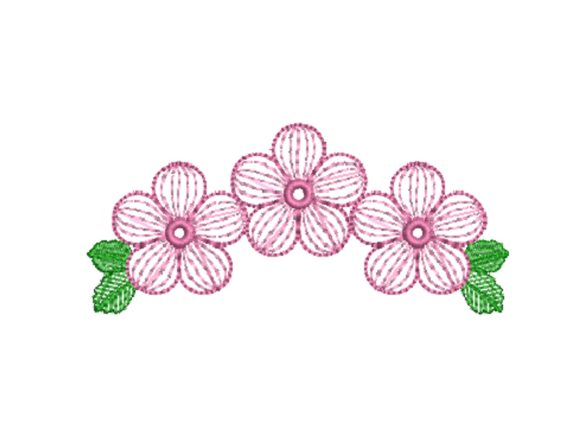 Simple Flowers for Holiday Embroidery